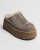 Platform Uggs with Rhinestones Suny Liana 53500 36 Beige Suede Wool