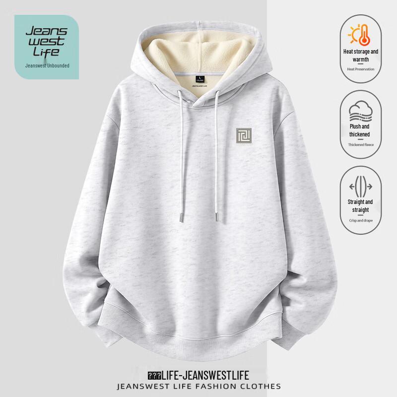 Толстовка с капюшоном Jeanswest Life на флисовой подкладке