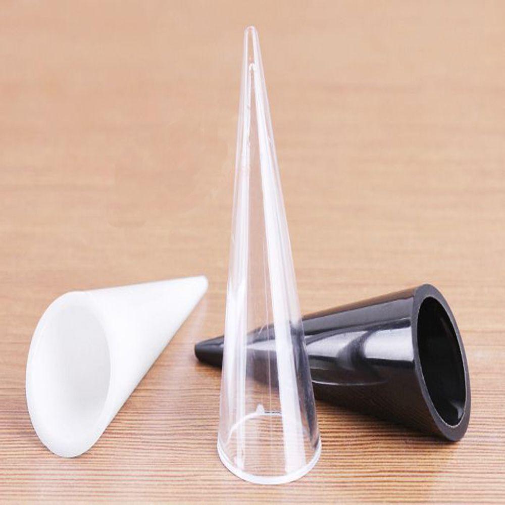 Earring Organizer White Jewelry Exhibition Stand Acrylic Cone Ring's Holder Ring Display Shelf