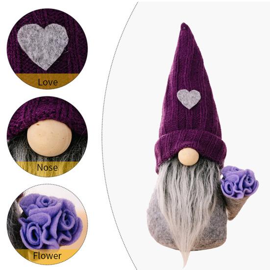 Faceless Doll Ornament Fine Workmanship Cute Christmas Gnome Ornament for Holiday Festive Decoration