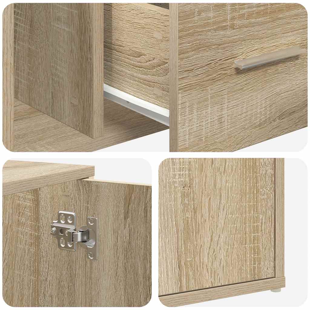 Corner Shelf Sonoma Oak 160 x 40 x 45 cm Particleboard