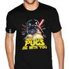 Футболки с надписью «May The Pugs Be With You» для парней, свободная футболка, мужская готическая футболка в стиле аниме, модная брендовая винтажная футболка