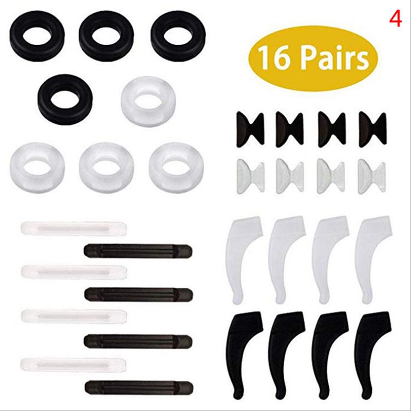 Silicone Anti-Slip Eyeglass Ear Hooks Retainers Nose Pads For Eyeglasses