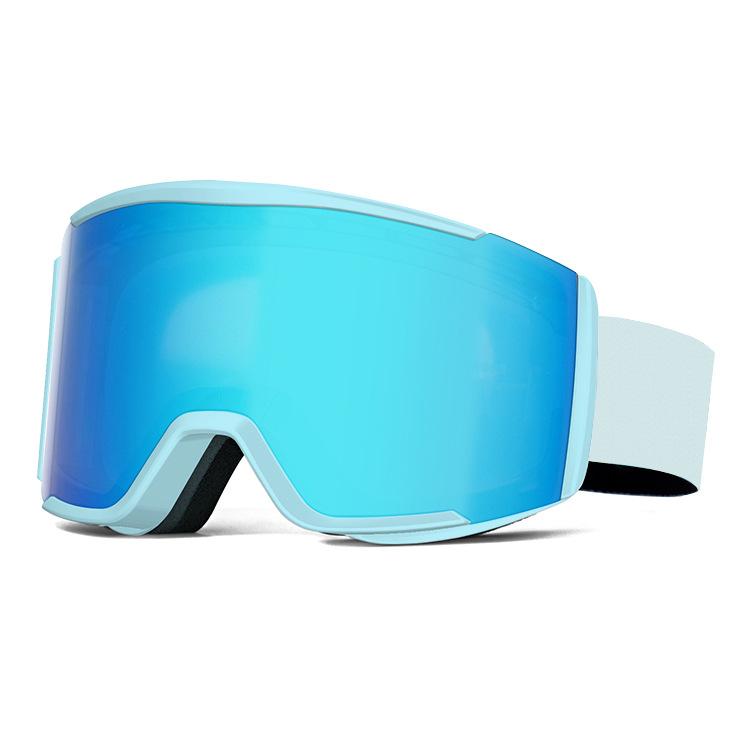 Mountaineering ski goggles for men and women, double-layer anti-fog, anti-UV, high-definition outdoor sports ski goggles