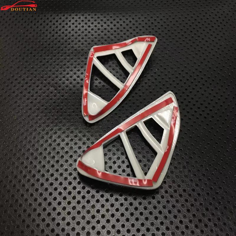 Стайлинг автомобиля для аксессуаров Renault Captur 2017 2016, хромированная внутренняя приборная панель вокруг вентиляционных накладок, наклейка, автомобильные наклейки