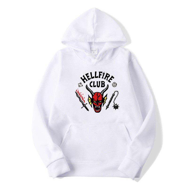 2025 Kids' Stranger Things Hellfire Club Fleece Hoodie for Autumn/Winter