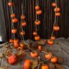 Simulation Persimmon Fruit Wall Hanging Artificial Persimmon with Frost Fruit Branch Ceiling Decoration