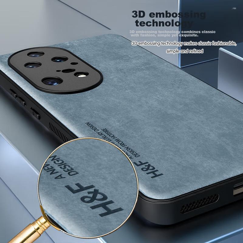 Phone Case for Huawei P50 Pro, Huawei P50 Pro Protective Cover, Upgraded Skin-Like Matte Lens Full Protection Silicone Case - Coral Blue