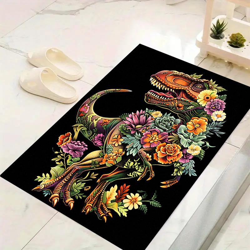 Dinosaur Carpet Rug for Living Room Bedroom Home Sofa Decoration,Kids play Non-slip Floor Mat