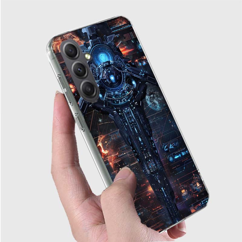 Future Space Warships Phone Case for Samsung A16 A26 A36 A56 A17 A37 A57 A07 A06 A02S A03 A04S A05S Galaxy Note 20 10 A50S A71 A
