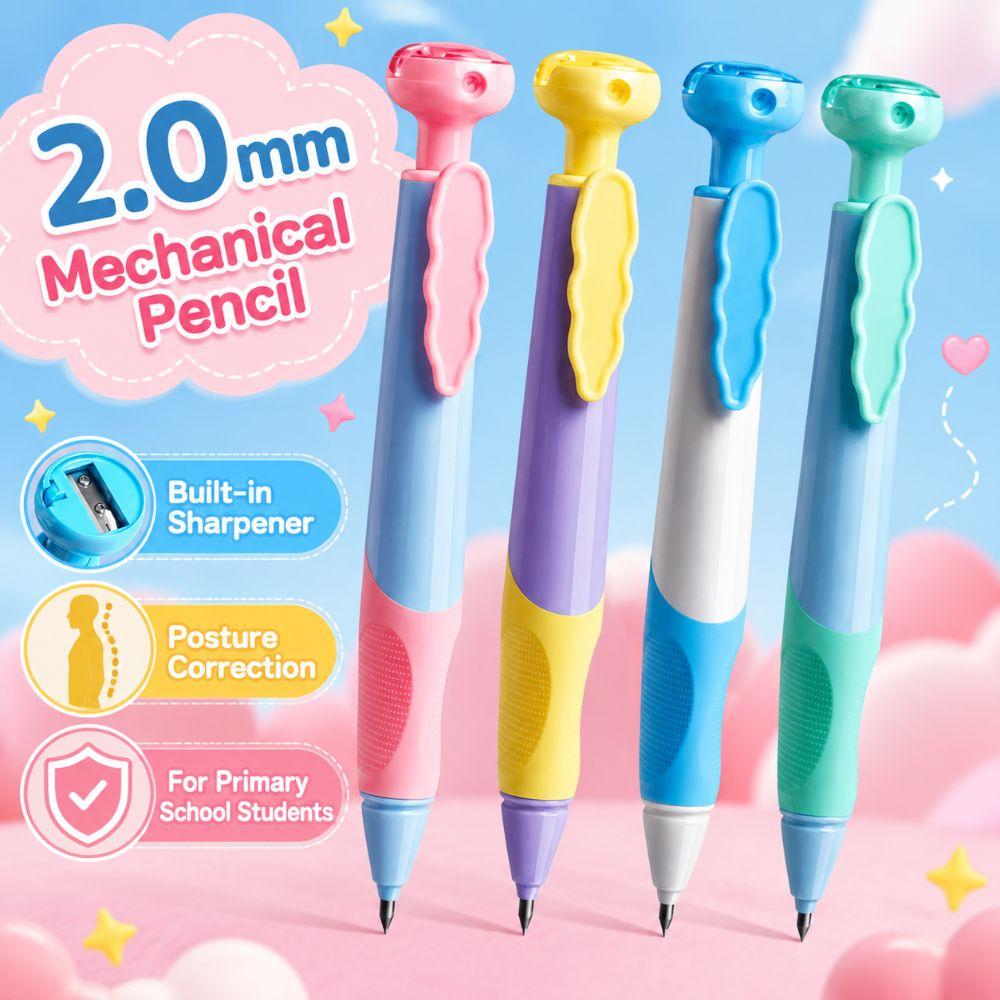 Posture Correction Automatic Pencil Built-in Sharpener Writing Pencils  Handwriting Training