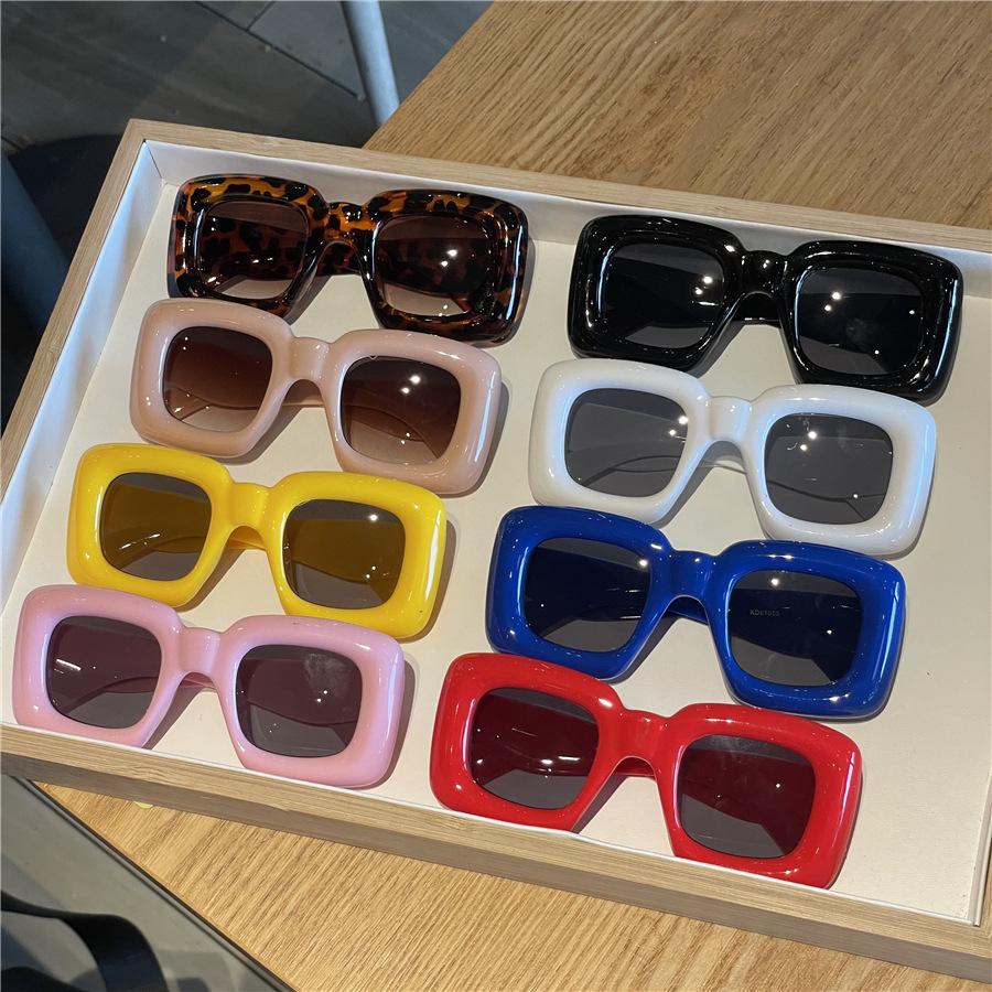 Забавные универсальные детские солнцезащитные очки, детские солнцезащитные очки карамельного цвета, родительско-детские очки с большой оправой, защищающие от ультрафиолета