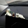 Cute Relaxed Cat Resin Car Decor Ornaments