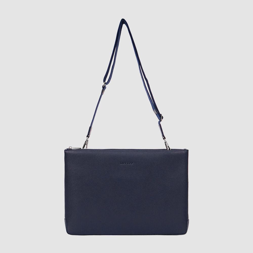 Lotuff Men'S Briefcase Lo-1218-L Nv Navy