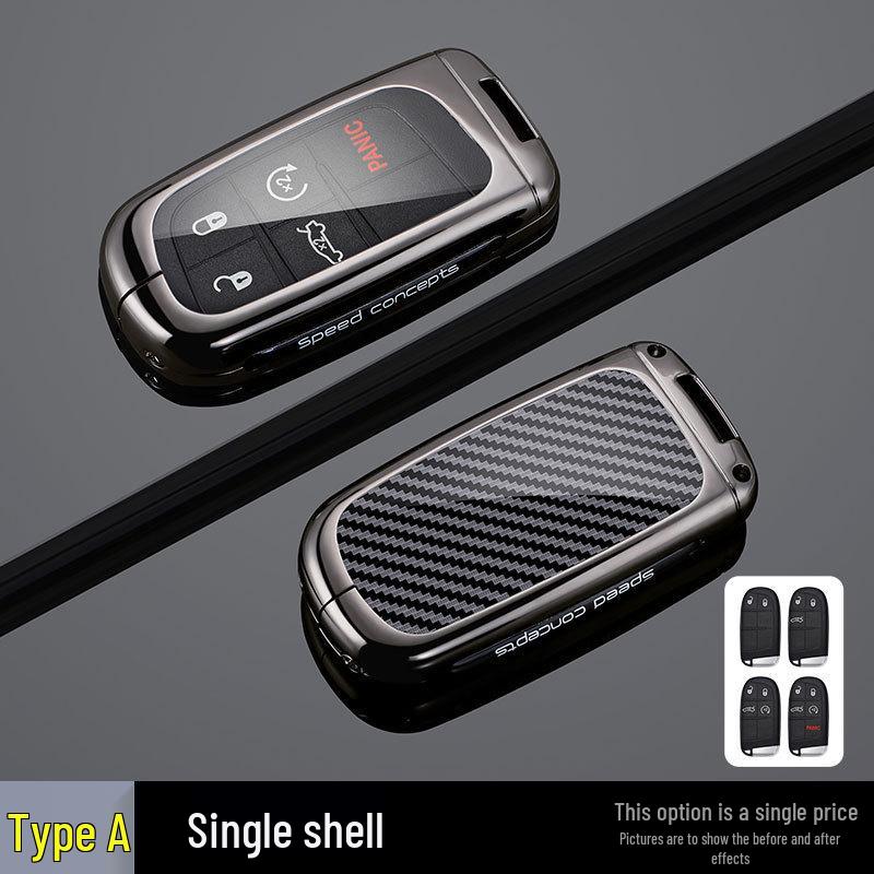 Replacement Shell for Dodge Journey, Jeep Grand Cherokee, and Chrysler Smart Key Remote.