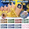 22 Sheets DIY Foot Nail Packaging Stickers Full Toe Nail Wraps Foot Nail Stick