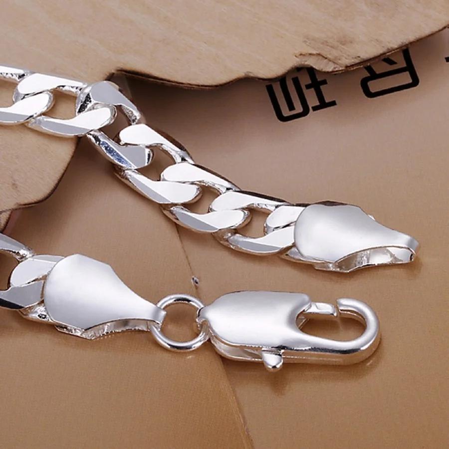 Copper Bracelet Jewelry 6MM-12MM solid for man men women Chain LINK noble wedding party gifts