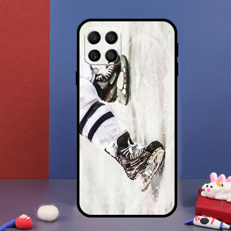 Спортивный чехол для телефона Samsung Galaxy M14 M34 M54 M33 M13 M23 M53 M15 M55 M31 M51 M20 M30s M32 M52 с изображением хоккея