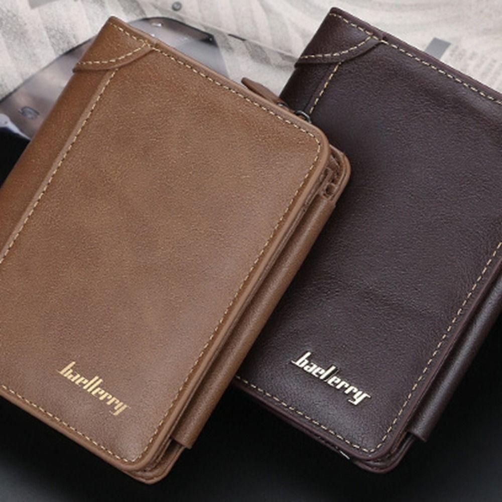 Purse Business Clutch Bag Zipper ID Card Holder Simple Men PU Wallet  Unisex