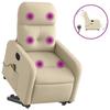 VidaXL Fauteuil Inclinable de Massage Électrique, Chaise de Relaxation avec Dossier et Repose-pied Réglables, Siège de Salon 3206830