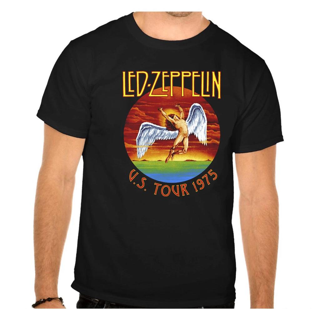 LED ZEPPELIN Рок-группа Рок-музыка Черная детская футболка - 952_Kids-