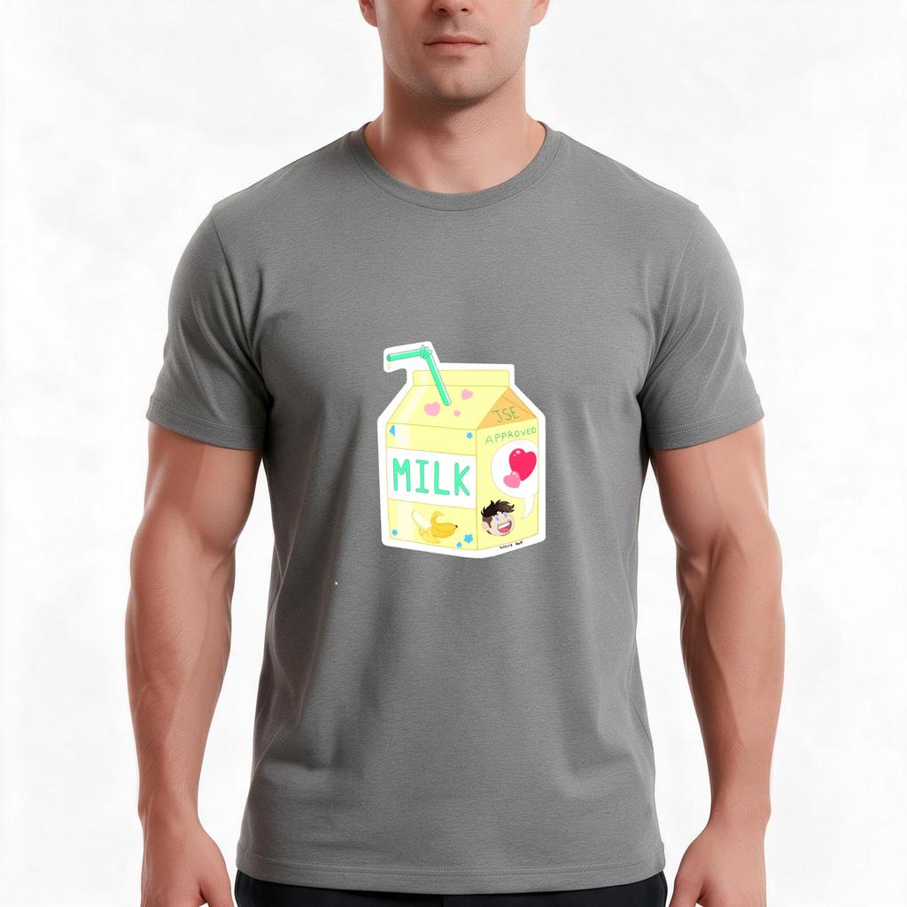 Banana Milk Tshirt Summer Casual Cotton Tee Oversized Streetwear Tops Vintage Graphic Print Loose Fit Short Sleeve