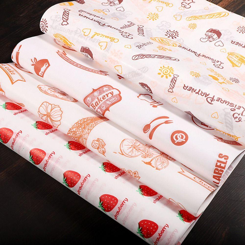 Wax Paper Non-stick Newspaper Style Wax Paper Oil-proof Baking Paper Wrapping Paper Food Packaging