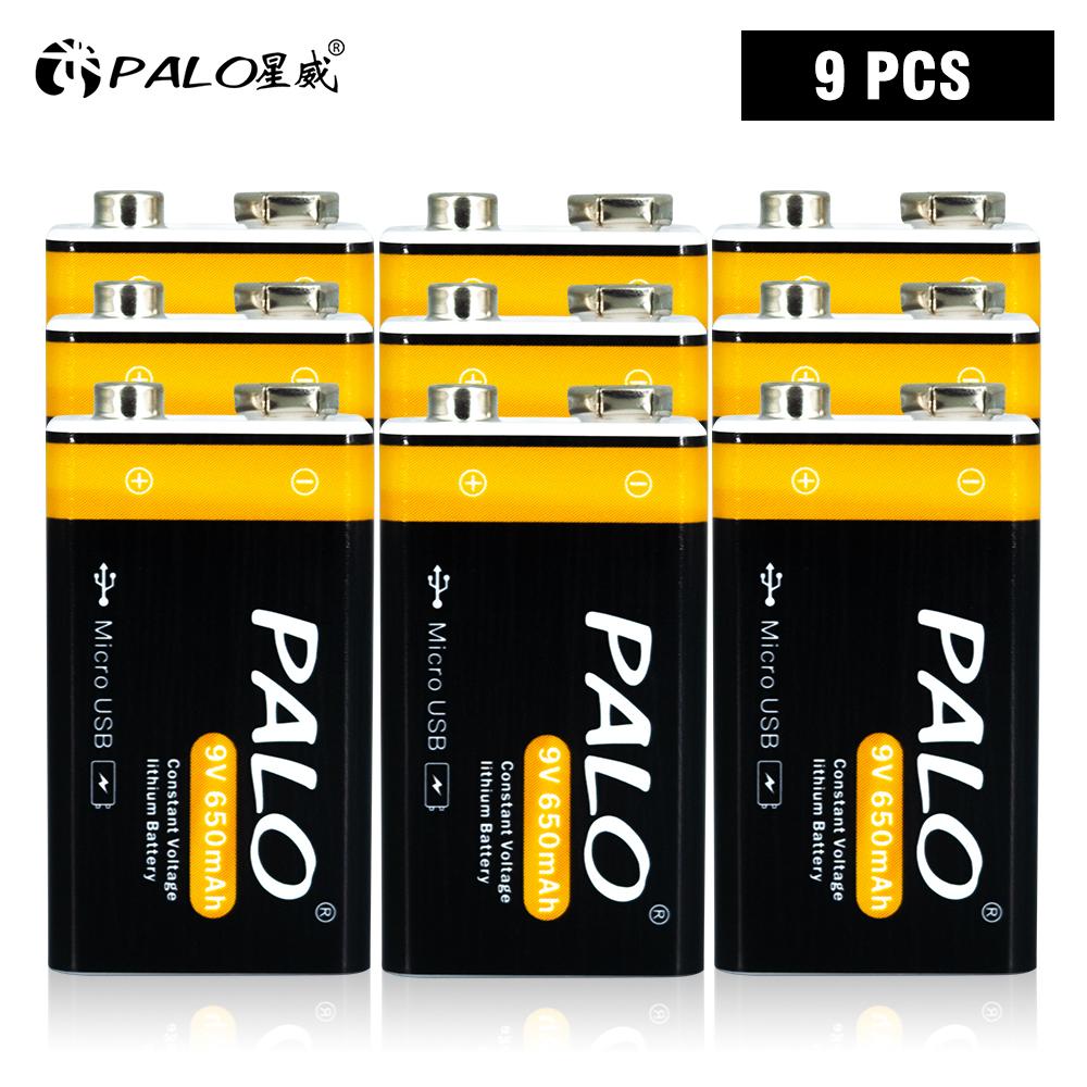 650 мАч, постоянное напряжение, 9 В, литий-ионная аккумуляторная батарея, батарейки Micro USB 6F22, 9 В, литиевая батарея для мультиметра, микрофона, игрушки