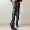 Women Over The Knee Boots Female Zip Sexy Black Long Boots Woman Thin Heel Ladies Pointed Toe Party Boots Women'S Autumn Shoesh8