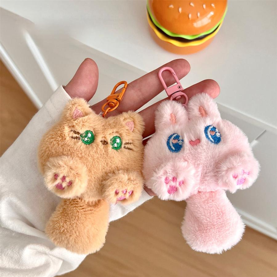 Cute Plush Cartoon Cat Doll Pendant Soft And Cute Girl Backpack Decoration Pendant Doll Student Gift