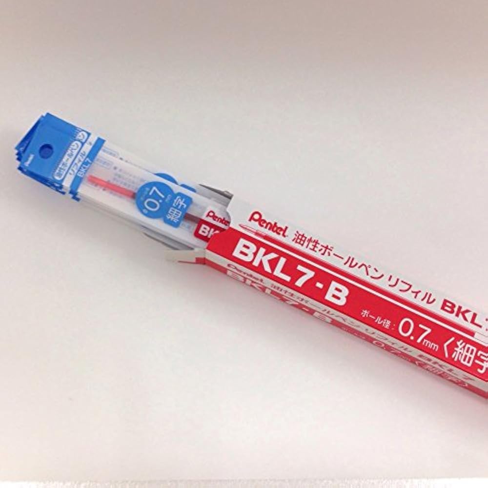 Сменные стержни для шариковой ручки Pentel BKL7-B 0.7 Красный, Набор 10 шт.