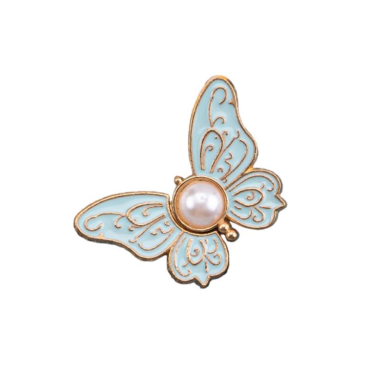 Exquisite Luxury Butterfly Adjustable Tightener Waist Buckle Jeans No Sewing Required Waist Button Detachable Waist Buckle