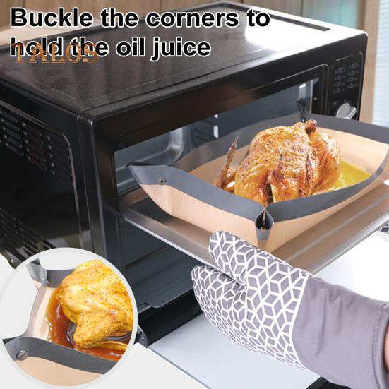 Silicone Baking Mat for Oven Non-Stick Heat-Resistant Silicone Easy Clean Reusable Baking Sheet for Cookies Macaroons Bread