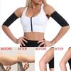 1Pair Women's Arm Slimming Shaper Compression Wrap Sport Sauna Sweat Bands Workout Fitness Arm Trimmer Strap for Weight Loss1Pai