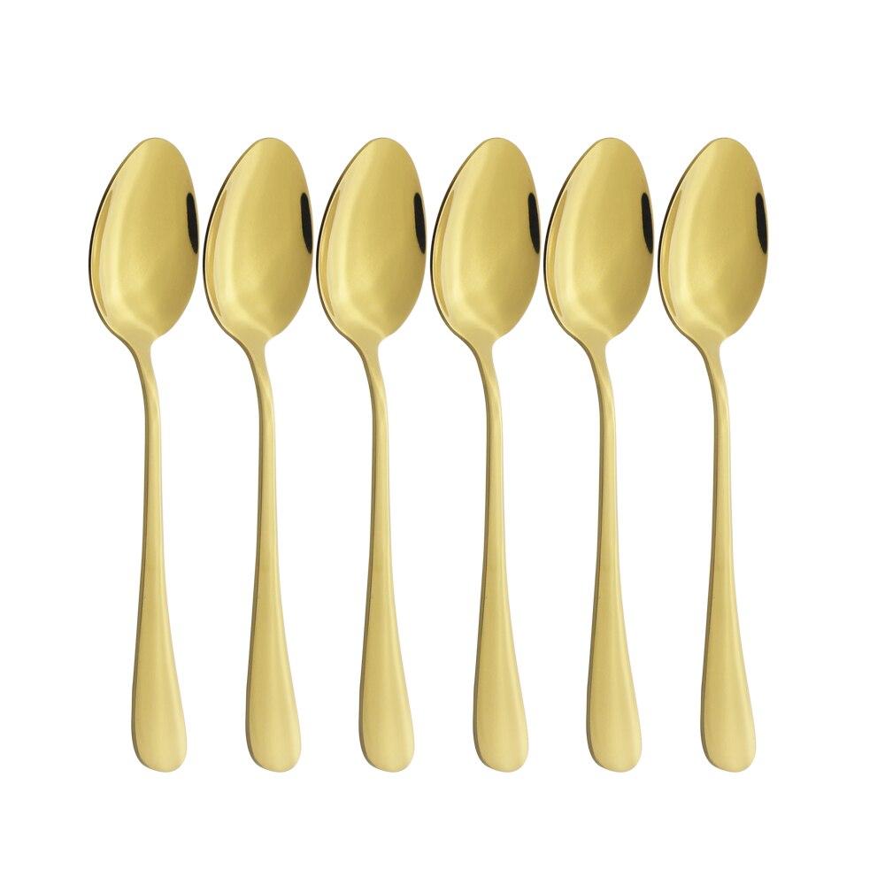 Набор столовой посуды из нержавеющей стали, набор столового серебра, черное золото, обеденная ложка, столовые приборы, столовые приборы, набор посуды для пикника, кухни, дома