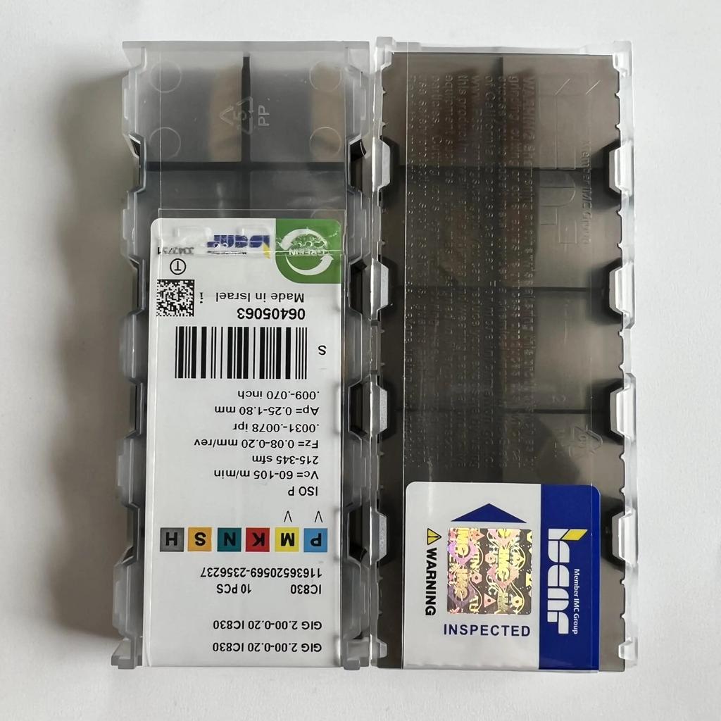 ISCAR / GIG2.00-0.20 IC830 /Industrial Indexable Carbide Inserts 10 PCS