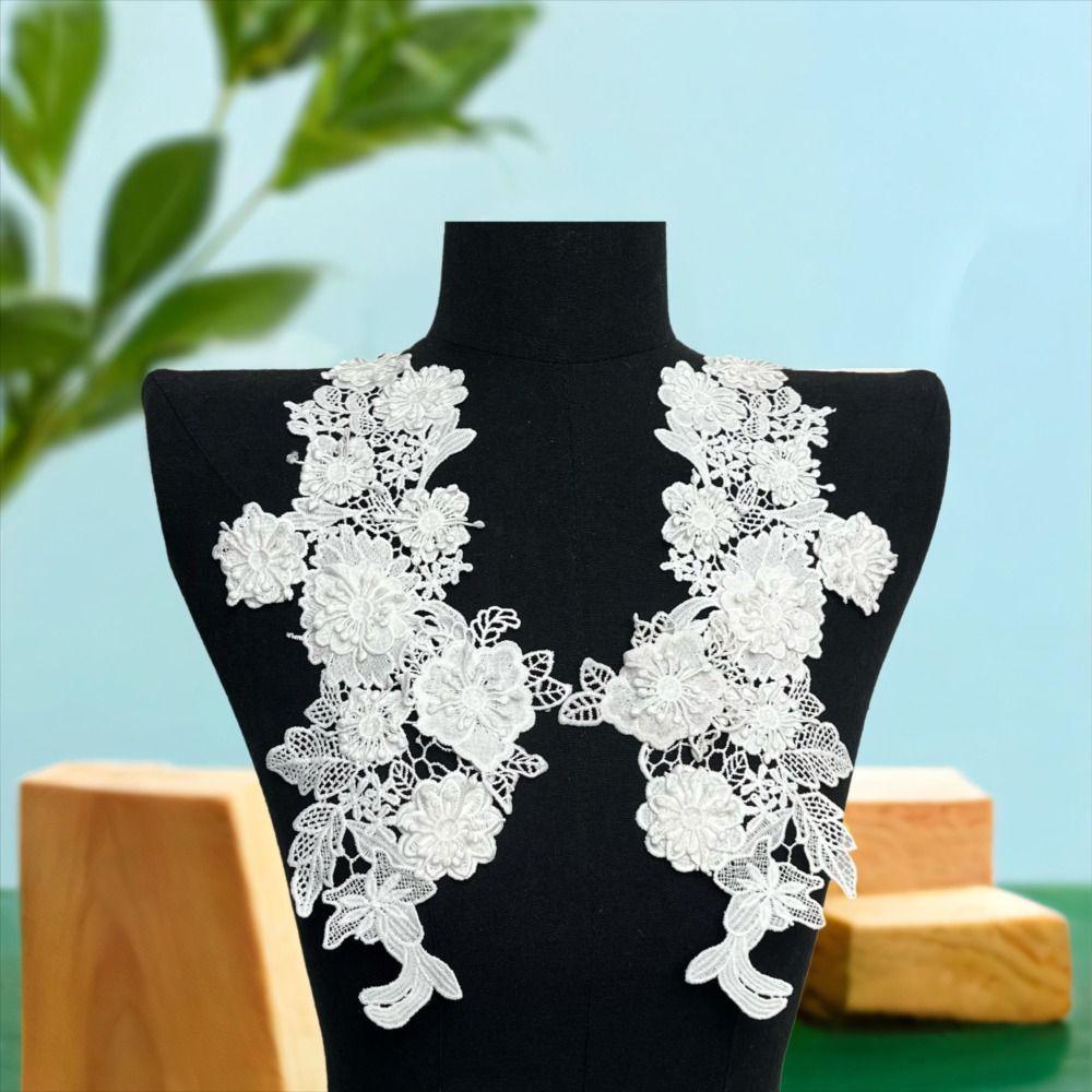 Fashion Sew on Patches Handmade Embroidery Appliques DIY Crafts 3D Floral Appliques Costume Making