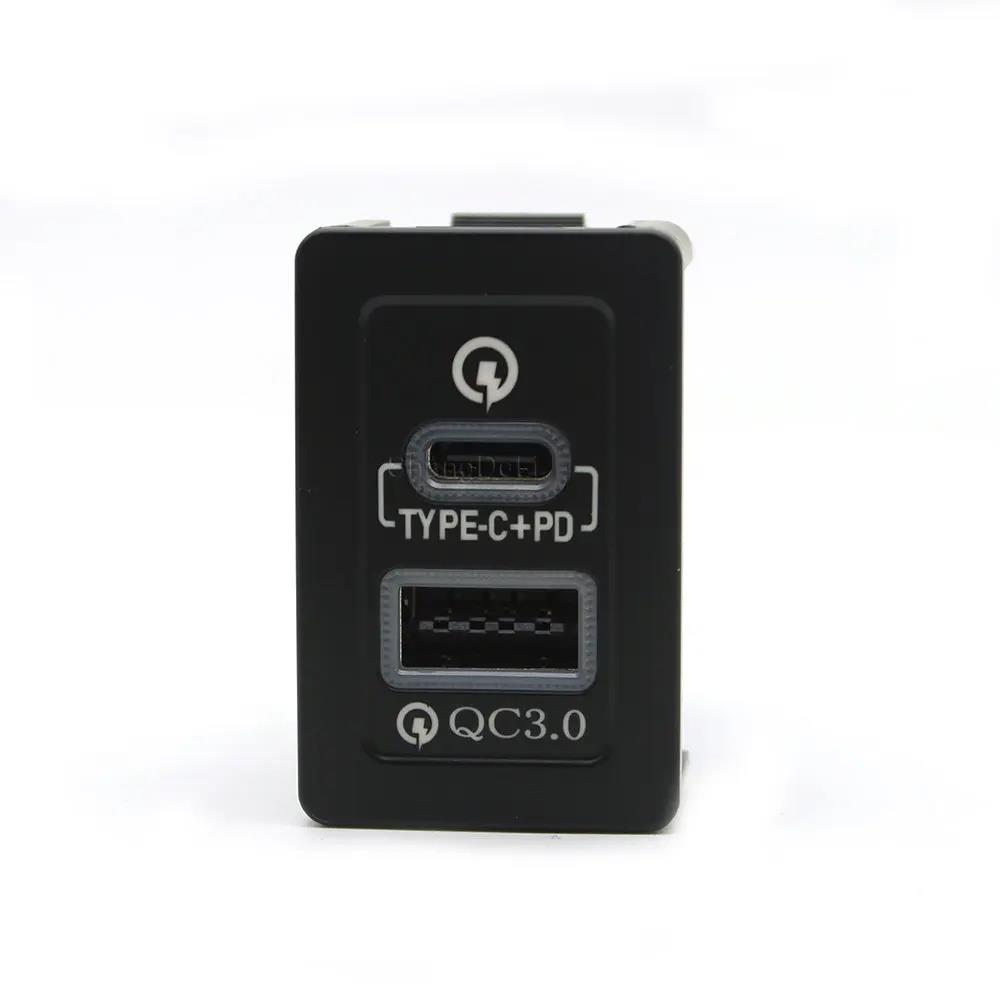 Автомобильное быстрое зарядное устройство TYPE-C PD USB-разъем для зарядки адаптер питания для Suzuki SX4 Swift Vitara New Alto Ciaz Splash