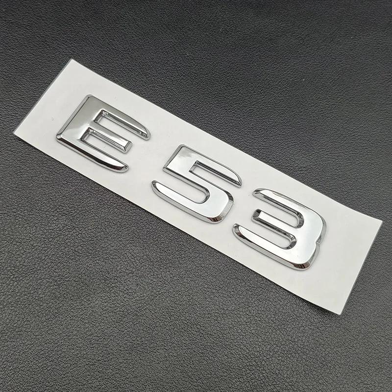 Zrvmt3 2025 Горячие 3D ABS Хромированные Буквы Логотип Автомобиля Значок Крыла E53 TURBO 4MATIC Наклейка Звезда AMG Для Mercedes Benz AMG E53 W21