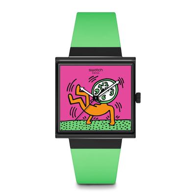 Зеленые часы Swatch Breaks Off SO34Z102