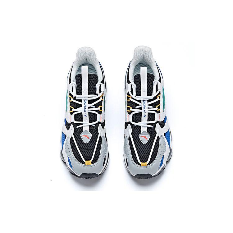 Anta Full-Length Air Cushion Splicing Sports Low-Top Running Shoes Men Sneakers White Blue 912025504-1