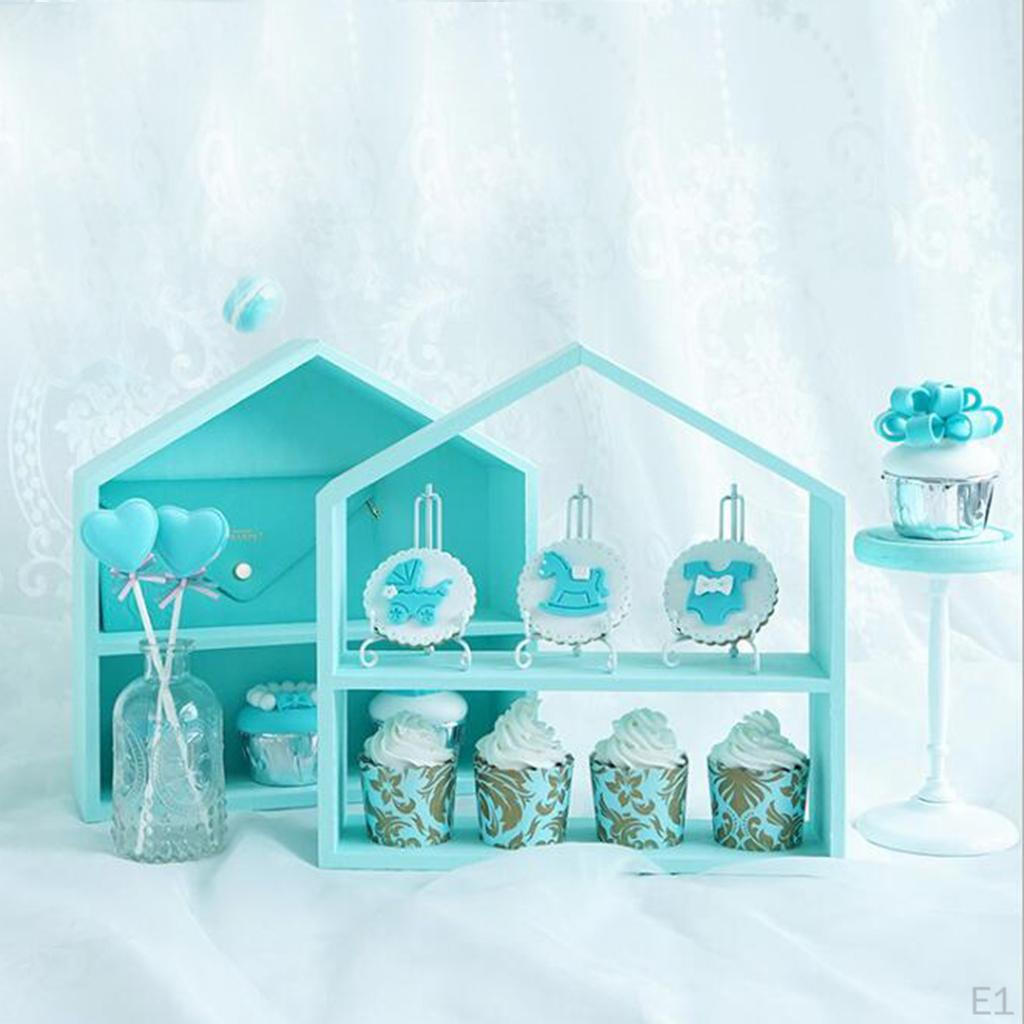 Подставки для торта на Baby Shower Держатель для кексов Стойка Деревянный домик