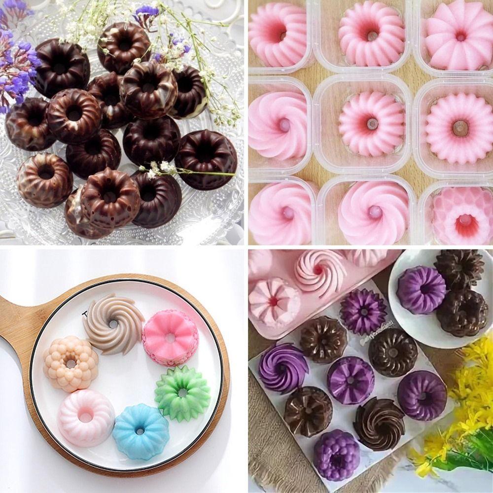 6-Cavity Mini Cake Pans Silicone Donut Baking Molds New Chocolate Mold  for Gummy Making