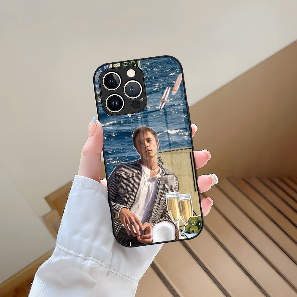 Drew Starkey Actor Phone Case Tempered Glass For IPhone 13 17 15 16 14 12 11 Pro Max Plus Mini XR XS SE2020 Coque