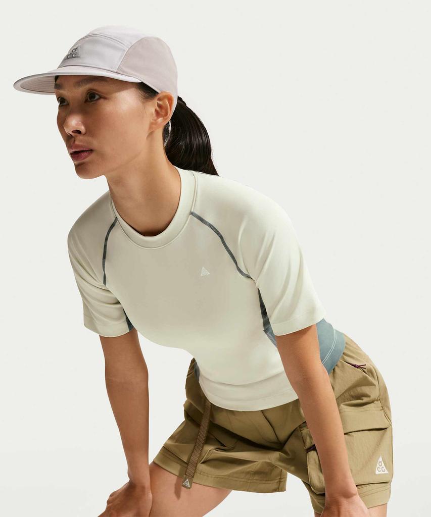 NIKE Acg Wild Sea Dry Fit Short Sleeve Base Layer Top W - Sea Glass:Mineral Slate:Summit White / Io1461-020