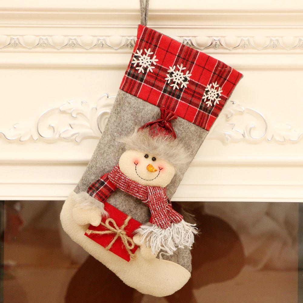 Pendant Gift Bags for Home Christmas Socks Christmas Decorations Candy Socks Christmas Ornament