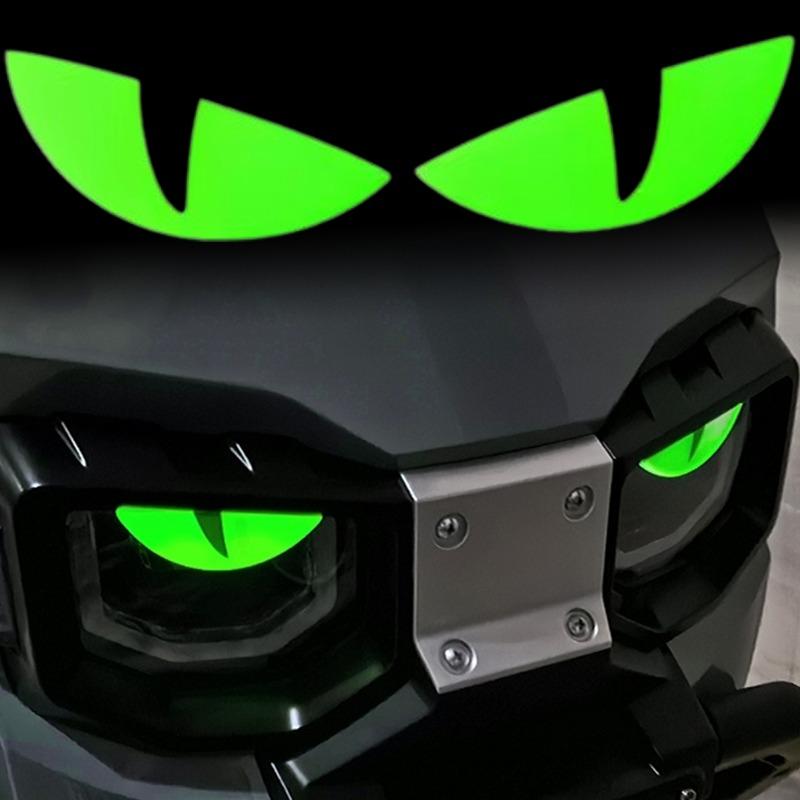 Компактный ночной светильник 3D Devil Eye Наклейки Мотоцикл Электрический скутер Модифицированные декоративные наклейки на переднюю часть Наклейки на лобовое стекло