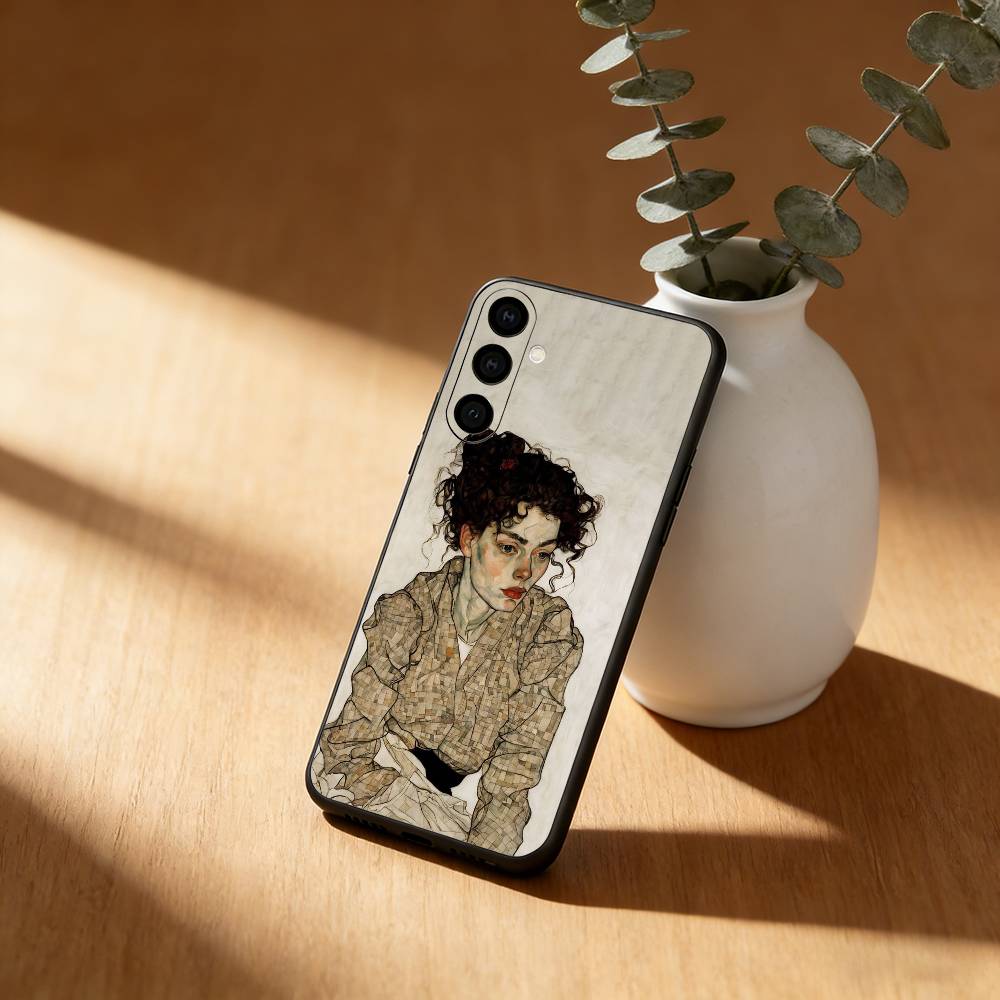 E-Egon S-Schiele Art Phone Case For Samsung Galaxy A91,80,73,72 ,71,53,52,32 ,31,22,21s,20,Soft Black Case