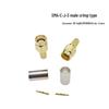 Позолоченный медный обжимной SMA-разъем типа "папа" для кабелей 50-3/RG58/LMR195/RG142