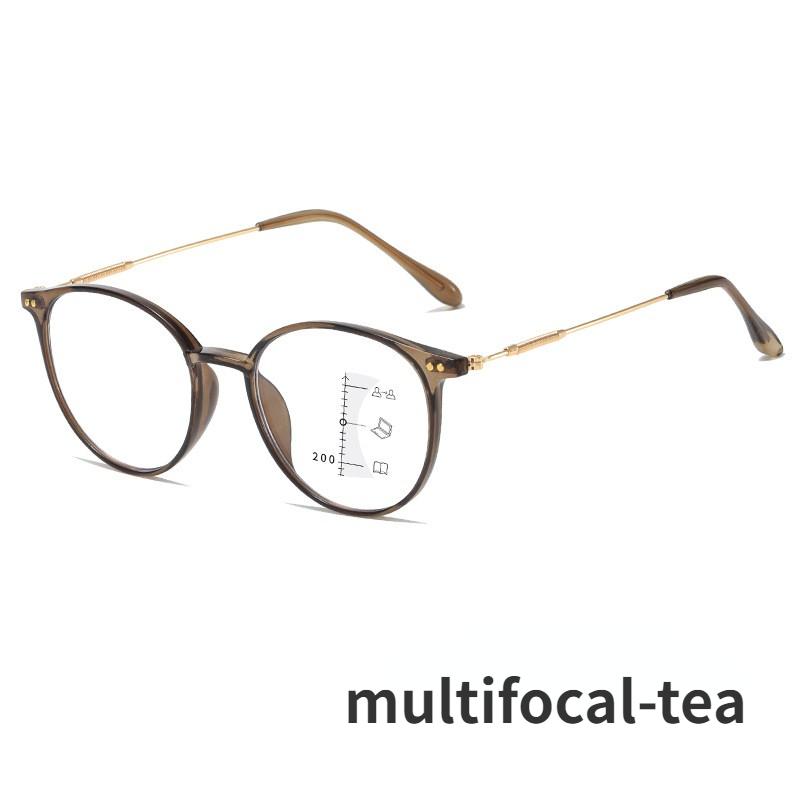 Мужские и женские мультифокальные прогрессивные очки для чтения с защитой от синего света, очки для ближнего и дальнего света, ретро бифокальные очки, диоптрии от +1,0 до +4,0